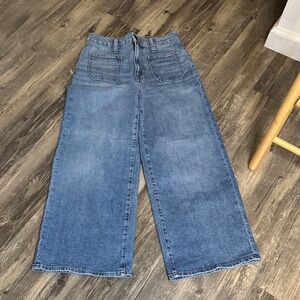 Madewell Light Blue Flare‎ Jeans cropped size 26